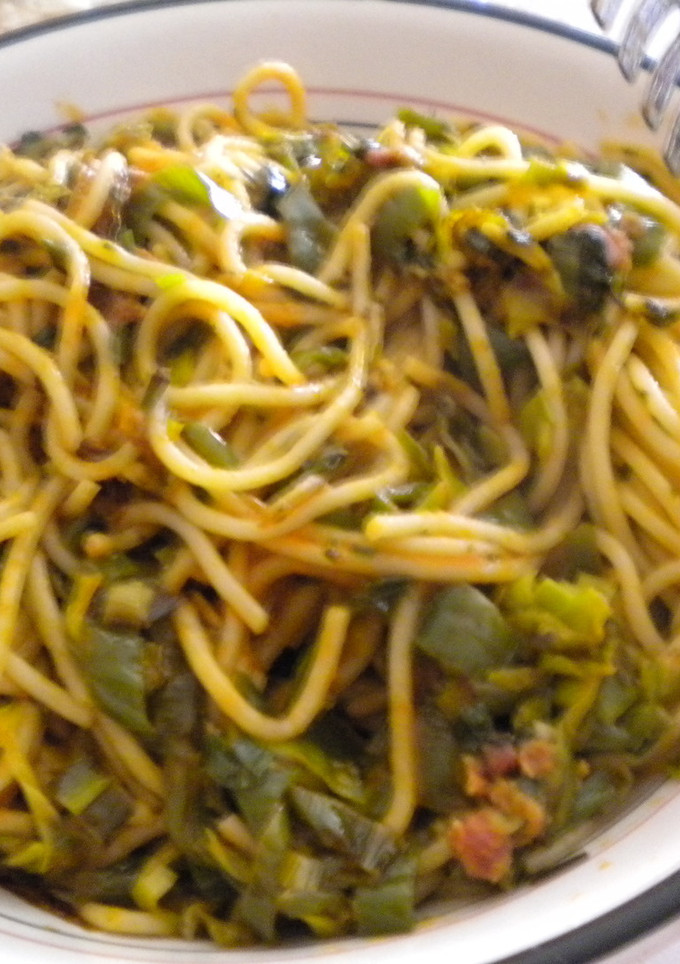 Una foto de Espaguetis con verduras