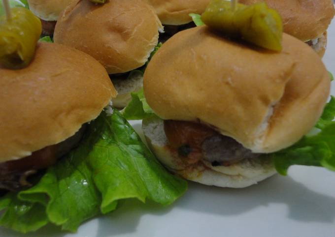 Mini hamburguesas méxicanas Receta de Rebe- Cookpad