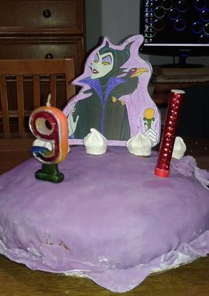 Una foto de Torta de Cumpleaños "Maléfica"