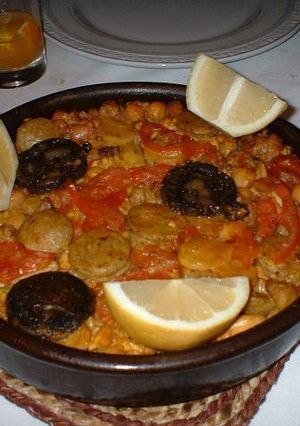 Una foto de Arroz al horno valenciano