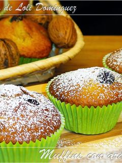 Una foto de Muffins con arándanos