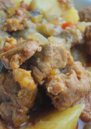 Una foto de Guiso de zorza y verduras