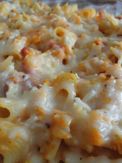Una foto de Gratinado de pasta y calabaza