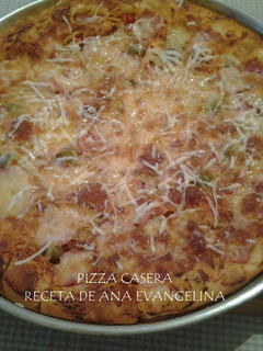 Una foto de Rica pizza casera