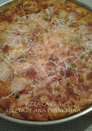 Una foto de Rica pizza casera