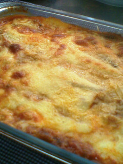 Una foto de Pasticho (lasagna) de berenjenas