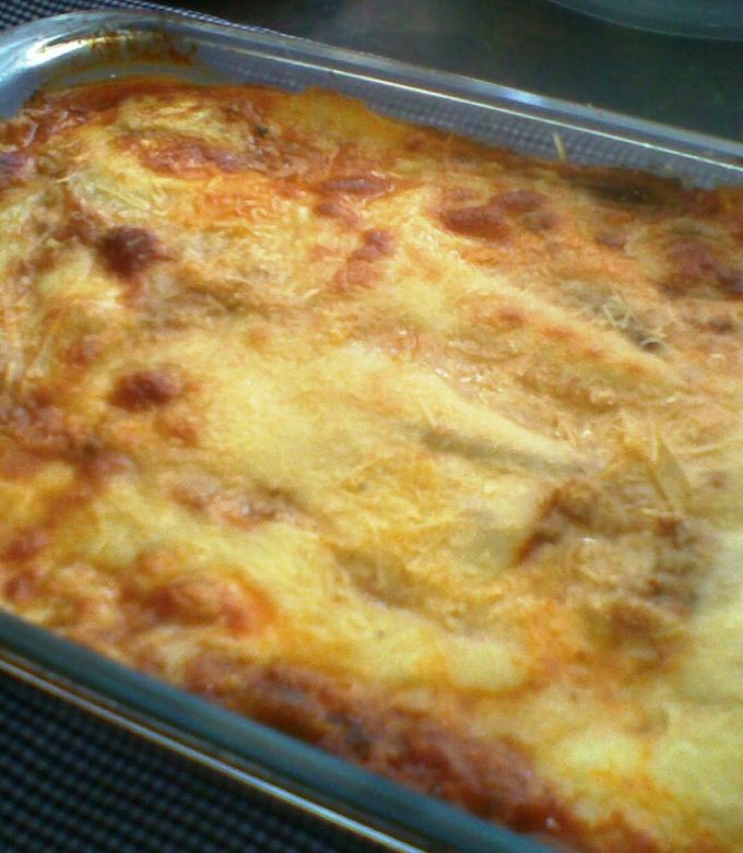 Una foto de Pasticho (lasagna) de berenjenas