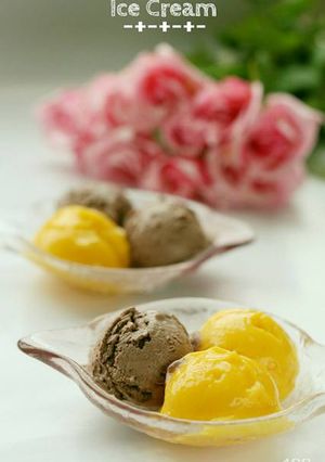 Hình của món Kem xoài không thể dễ hơn..
