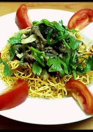 Hình của món Mỳ xào giòn.