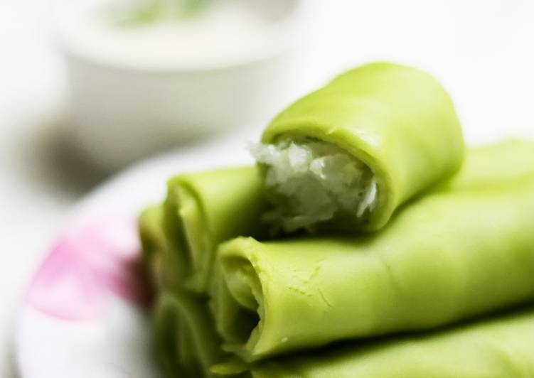 Cách Làm Món Bánh crepe nhân dừa Malaysia của La Funie - Cookpad