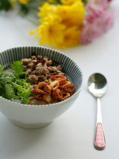 Hình của món Bánh Đúc Nóng cho ngày vào thu.