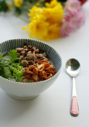 Hình của món Bánh Đúc Nóng cho ngày vào thu.
