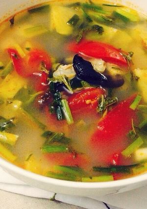 Hình của món Canh ngao chua.