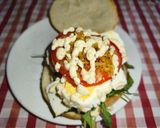 Foto del paso 5 de la receta: Hamburguesa de pollo con espinacas e ingredientes saludables