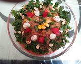 A picture of step 5 of Masala oats.
