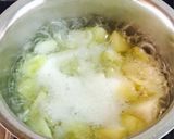 A picture of step 1 of Fresh raw mango murabba.