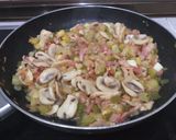 Foto del paso 2 de la receta: Arroz con verduras y tacos de bacon y jamón