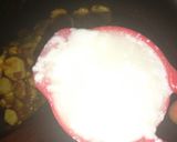 A picture of step 5 of Arvi in yoghurt gravy delicious 😋.