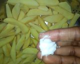 A picture of step 1 of Sultan chips.