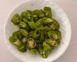 A picture of step 2 of Green Chilli Pickle (Quick Version).