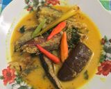 Foto langkah ke 4 dari resep Santan Ikan Cakalang Asap + Terong Ungu.