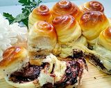Foto langkah ke 8 dari resep Roti Sobek Cokelat Keju Super Lembut.