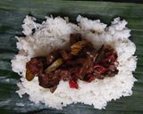 Foto langkah ke 2 dari resep Nasi Bakar Ati Ayam Kecap Pedas.
