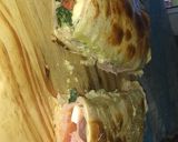 Foto del paso 5 de la receta: Calzone de jamón, queso, tomate y huevo