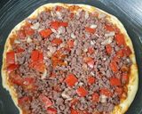 Foto langkah ke 4 dari resep Pizza Tuna Paprika.