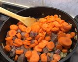 Une image de l'étape 9 de Bœuf aux poireaux, carottes et tomates (au bouillon de butternut).