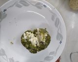 A picture of step 2 of Peas Surprise.