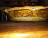 A picture of step 4 of Enchilada pie.