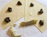 Foto del paso 3 de la receta: Croissants de hojaldre con Nutella 🥐