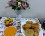 A picture of step 3 of Poori.