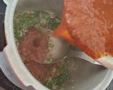 A picture of step 3 of Bhajipav in pressure cooker.