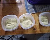 Foto langkah ke 5 dari resep Bubur Ayam Telur Bayam.