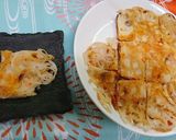 A picture of step 7 of Crispy lutus root (renkon) pizza.