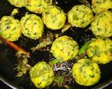 A picture of step 10 of #Methi leaves spongy ball.