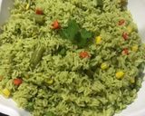 Foto del paso 2 de la receta: Arroz verde que te quiero verde