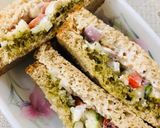 सुपर हेल्दी वेज राॅ सैंडविच (Super healthy veg raw sandwich recipe in Hindi) रेसिपी चरण 6 फोटो
