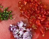 A picture of step 2 of Chana Salad.