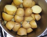A picture of step 2 of Salt and vinegar potatoes.