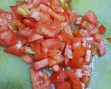 A picture of step 1 of Kathiyawadi Sev Tomato sabzi.