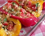 A picture of step 3 of Oven-Baked Stuffed Peppers with Canned Tuna.