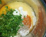 A picture of step 2 of Coriander Potato Fritters.