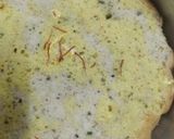 A picture of step 5 of Kesar pista ice cream cake.
