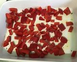 Une image de l'étape 7 de Dos de cabillaud au poivron rouge, persil’algues et citron.