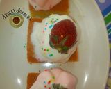 A picture of step 2 of Aisha's special cake.