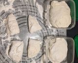A picture of step 2 of Naan bread.