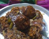 A picture of step 8 of Veg manchurian.